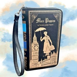 Mary Poppins Book Wallet Wristlet Disney Gift Classic Literature Musical Books